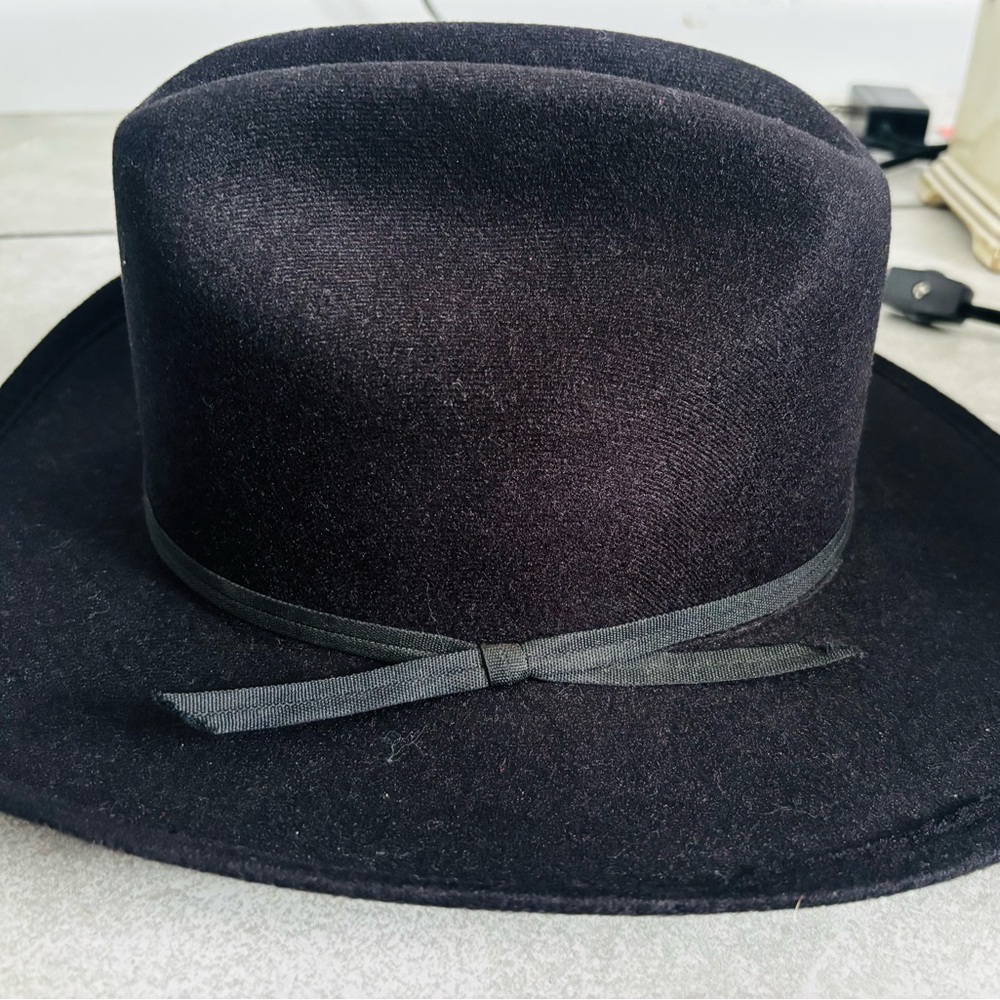 Vintage Black Felt Ranger Hat